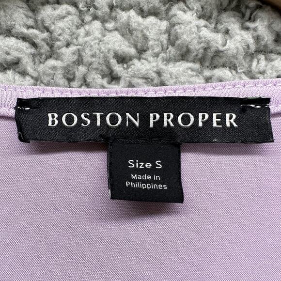 Boston Proper Embellished Strappy Keyhole Top Womens Small Lavender Purple - Picture 3 of 9